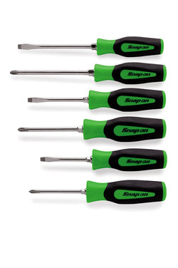 Juego de destornilladores combinados de agarre suave Instinct® de 6 piezas (verde)
