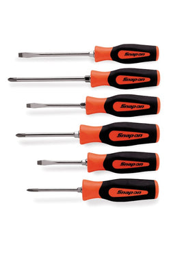 Juego de destornilladores combinados de agarre suave Instinct® de 6 piezas (naranja)