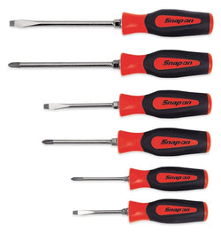 Juego de destornilladores combinados de agarre suave Instinct® de 6 piezas (rojo)