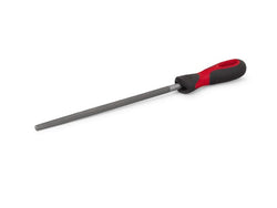 Lima redonda de corte bastardo con mango ergonómico de 10"