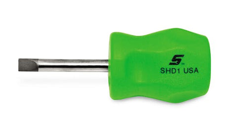Destornillador estándar de punta plana Instinct® Hard Grip (verde)