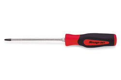 Destornillador estándar PHILLIPS® #2 Instinct® de agarre duro (rojo)