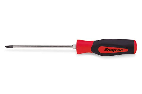 Destornillador estándar PHILLIPS® #2 Instinct® de agarre duro (rojo)