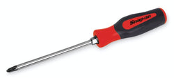 Destornillador estándar PHILLIPS® #4 Instinct® de agarre duro (rojo)