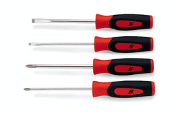 Juego de destornilladores combinados con punta pequeña y agarre duro Instinct® de 4 piezas (naranja)