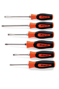 Juego de destornilladores estándar combinados de agarre duro Instinct® de 6 piezas (naranja)