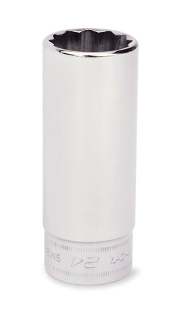 Dado profundo Flank Drive® de 27 mm, métrico, de 12 puntas y con accionamiento de 1/2"
