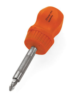 Destornillador rechoncho magnético con trinquete de 4-5/16" (naranja)