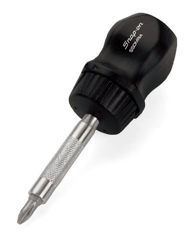 Destornillador negro rechoncho magnético con trinquete de 4-5/16"