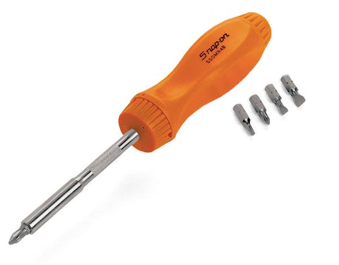 Destornillador estándar con trinquete de 8-3/4" (naranja)