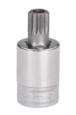 Llave de vaso con punta cuadrada triple, 16 mm, métrica, con accionamiento de 1/2"