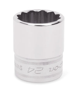 Dado plano Flank Drive® de 13 mm, métrico, de 12 puntas y con cuadro de 1/2"
