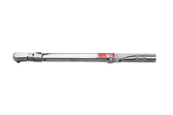 Llave dinamométrica con medidor Newton serie TQ y cabezal flexible con accionamiento de 3/8" (25-130 N·m)