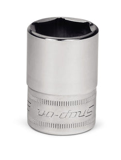 Dado plano Flank Drive® de 15 mm, métrico, de 6 puntas y con cuadro de 1/2"