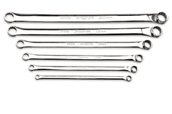 Juego de llaves de caja con acodamiento de 15° y alto rendimiento Flank Drive® métricas de 12 puntas, 6 piezas (8–20 mm)