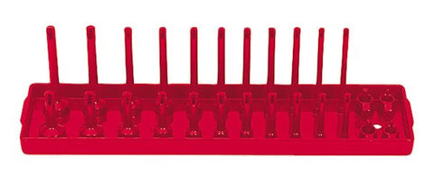 Portavasos SAE con accionamiento de 1/4" con postes (rojo)