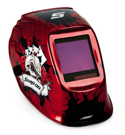Casco de soldadura con oscurecimiento automático con función de rectificado y lente de visión amplia (Skull Aces)