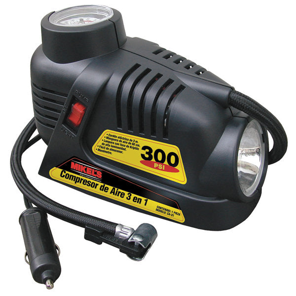 3-IN-1 AIR COMPRESSOR 300 psi 12 volts – HEMUSA