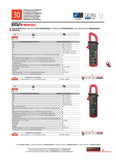 PINZA AMPERIMETRICA 2A-400A AC / 200mV-600V DC / 2V-600V AC / TEMPERATURA  EGATRONIK