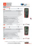 MULTIMETER 2mA-10A AC / 20µA-10A DC / 200mV-1000V DC / 2V-750V AC EGATRONIK