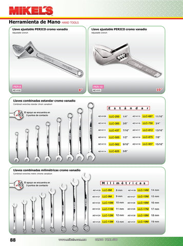 LLAVE COMBINADA 5/8" CROMO VANADIO