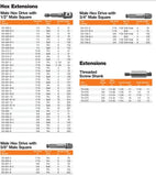 EXT 1/4 MALE HEX DRV 1/2 MALE(1)