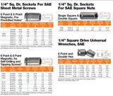 SCKT 1/4 FMALE SQ DRV 3/16 FM(1)