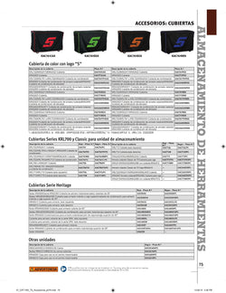 Cubierta: combinación de cabina rodante y caja superior de 40" serie KRA4000 (roja)