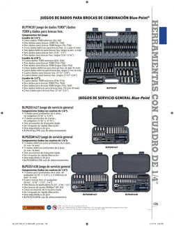Estuche para juego de servicios generales BLPGSSM1427 (Blue-Point®)