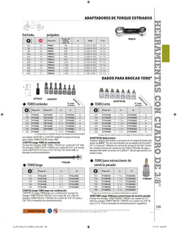 Adaptador de torsión estriado, hexagonal de 1/2", SAE n.º 16 con accionamiento de 3/8"
