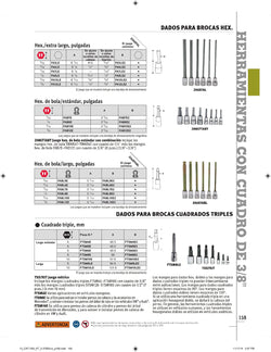 Broca de destornillador hexagonal extralarga de 5/32"