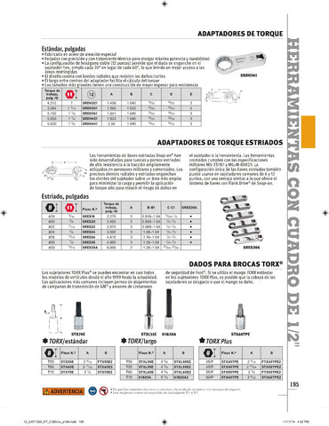 Broca de destornillador larga TORX® T70