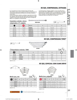 Llave de caja de media luna SAE Flank Drive® de 5/16–3/8" y 12 puntas