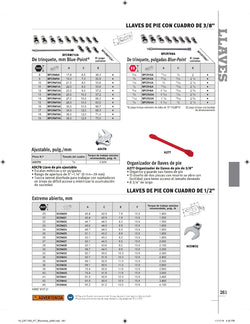Juego de llaves de pata de gallo con trinquete métricas de 12 puntas y accionamiento de 3/8" (8-19 mm) (Blue-Point®)