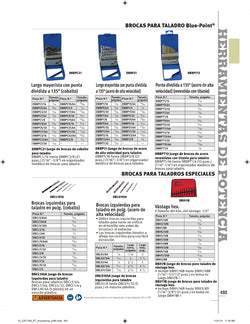 Broca de longitud de máquina para tornillos de vástago hexagonal de 3/32"