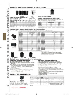 Dado para tuerca de eje de 2-9/16" SAE de 8 puntas con accionamiento de 3/4" (Blue-Point®)