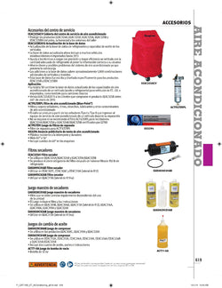 Kit de cambio de aceite del compresor