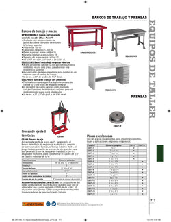 Banco de trabajo con pedestal
