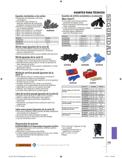 Paquete de 3 guantes de técnico de nitrilo resistentes a la abrasión (pequeños) (Blue-Point®)