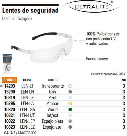 Lentes truper azul hot sale