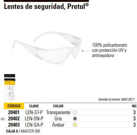 Lentes discount transparentes pretul