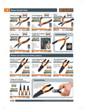 8" Needle Point and Cutting Pliers, Comfort Grip Handle Key-T203-8X