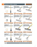 Rastrillo reforzado, 16 dientes, mango 60' fibra de vidrio Clave-R-16MF