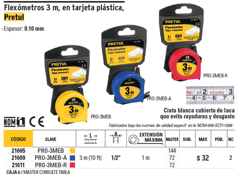 Flexómetro 3m ABS Compact KOMA TOOLS » Pro Ferretería