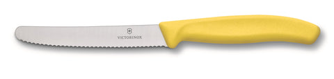 (6.7836.102) CUCHILLO TOMATES PUNTA. RED., 11cm, AMARILLO