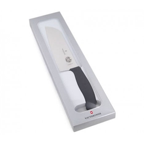 CUCHILLO  SC SANTOKU, 17cm, NEGRO , CAJA