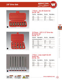 3/8" & 1/2" Drive 10 Piece Set - Hex Bit Socket w/Standard Bit, 1/8" - 5/8"