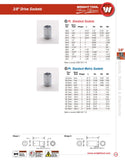 3/8" Drive 6 Point Standard Metric Socket - 8mm