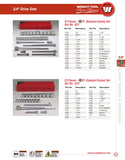 3/4" Drive 22 Piece Set - 12 Point Standard Socket, 7/8" - 2"