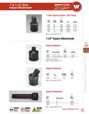 1" Drive Hex Bit Impact Socket w/Standard Bit - 1"